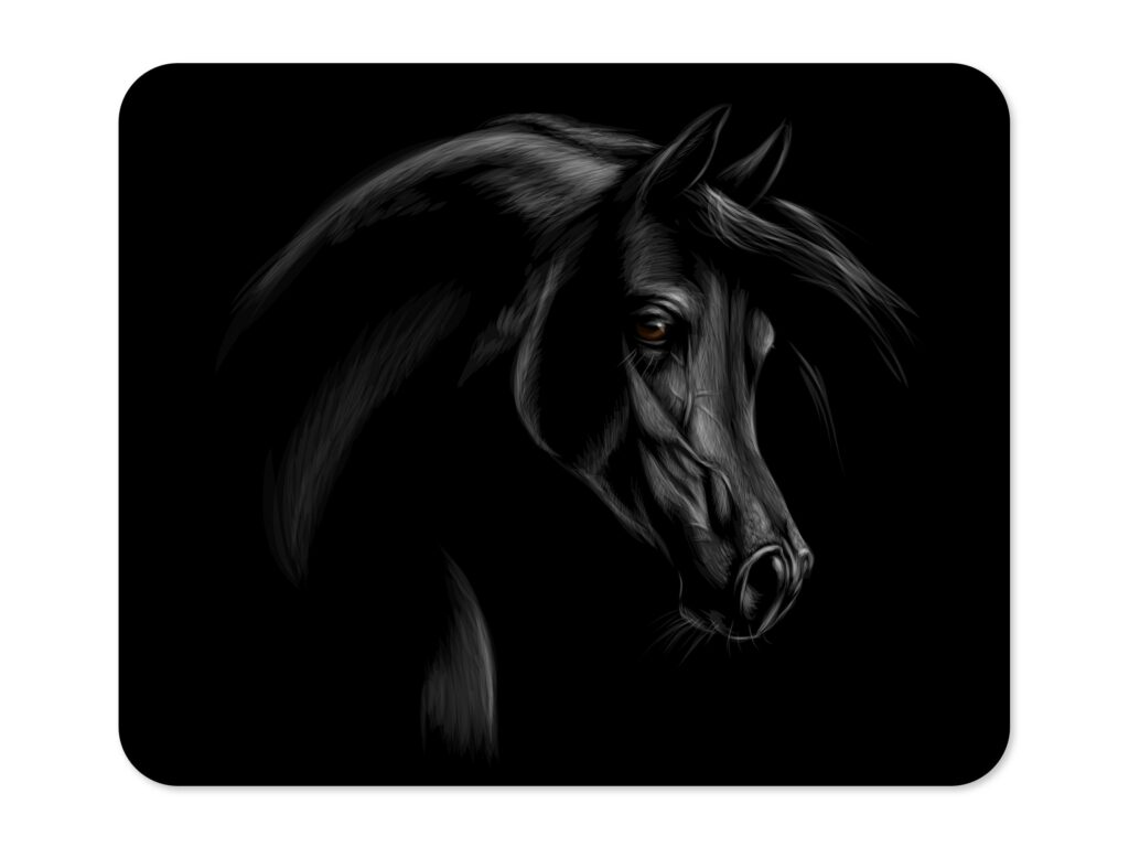 ARABIAN HORSE MOUSEPAD, Soft Polyester Mouse Pad, Premium Printing, Long-Lasting Colors, Unique Design, Thoughtful Gift