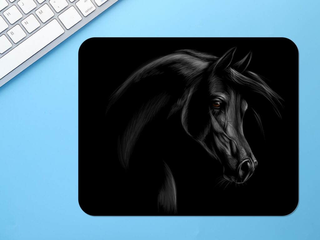 ARABIAN HORSE MOUSEPAD, Soft Polyester Mouse Pad, Premium Printing, Long-Lasting Colors, Unique Design, Thoughtful Gift