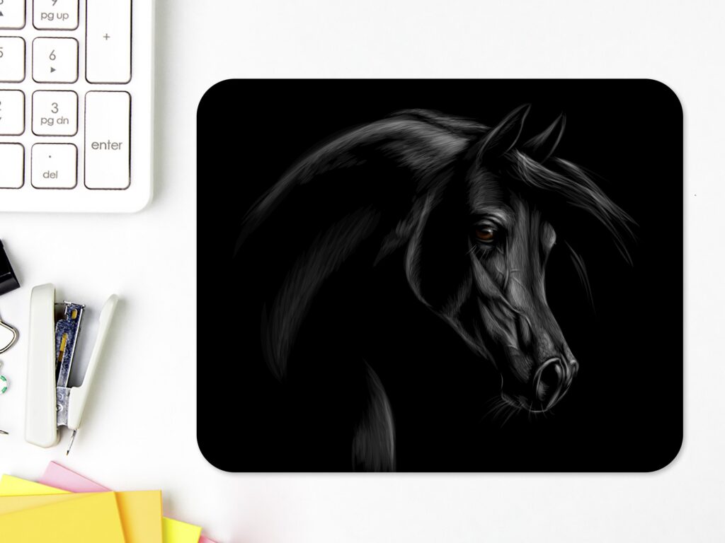 ARABIAN HORSE MOUSEPAD, Soft Polyester Mouse Pad, Premium Printing, Long-Lasting Colors, Unique Design, Thoughtful Gift