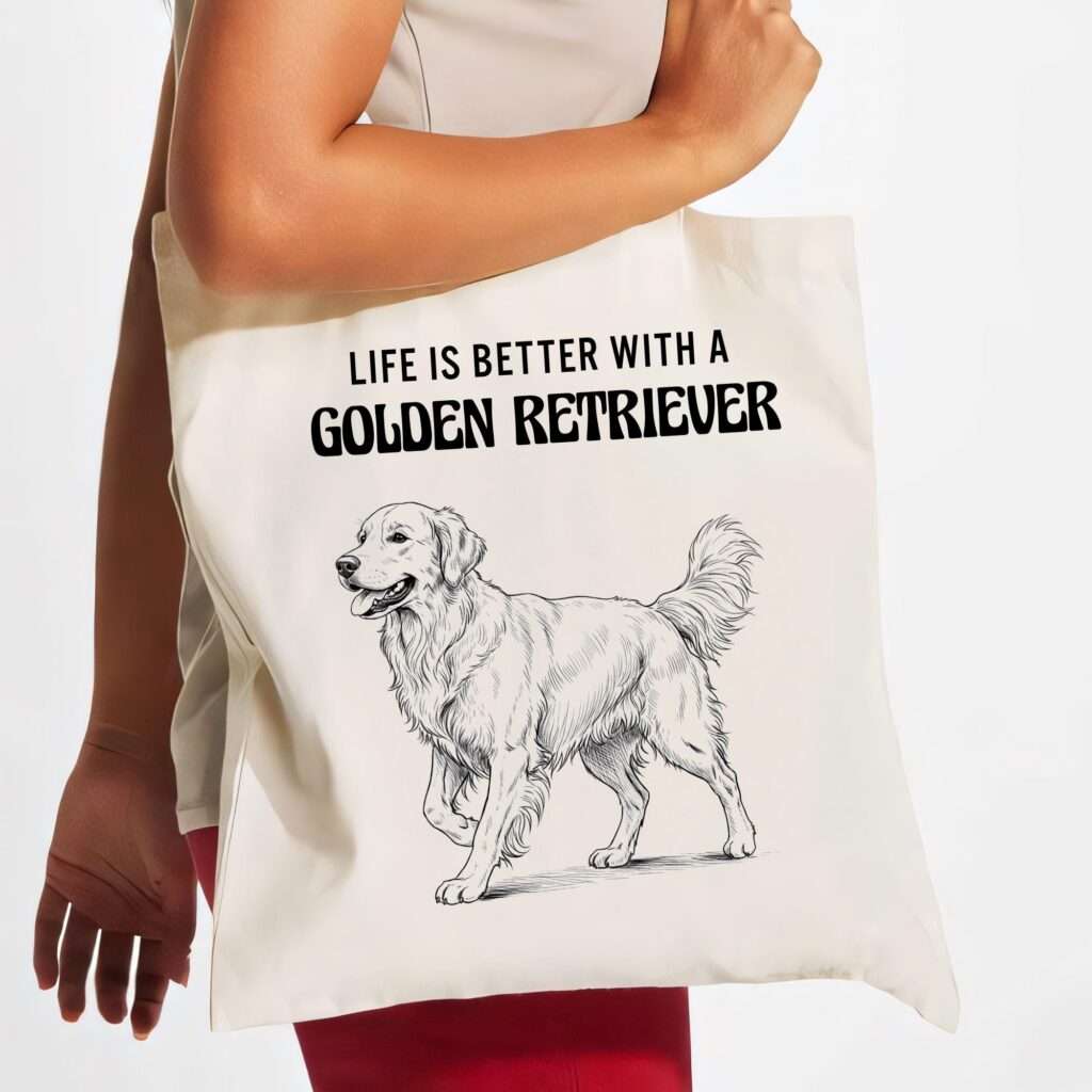 Personalized Dog Breed Tote Bag – Life Is Better With a Dog