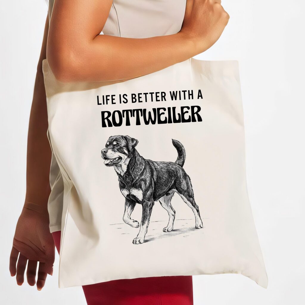 Personalized Dog Breed Tote Bag – Life Is Better With a Dog