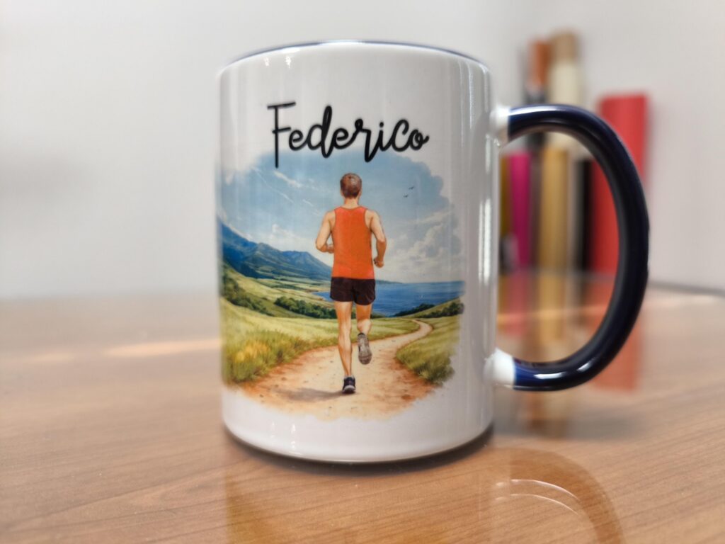 Personalized Runner Mug, Running Coffee Cup, Gift for Runners