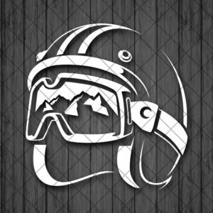 Ski Snowboard Mountain Vinyl Decal Sticker, Ski Goggles, Sno…