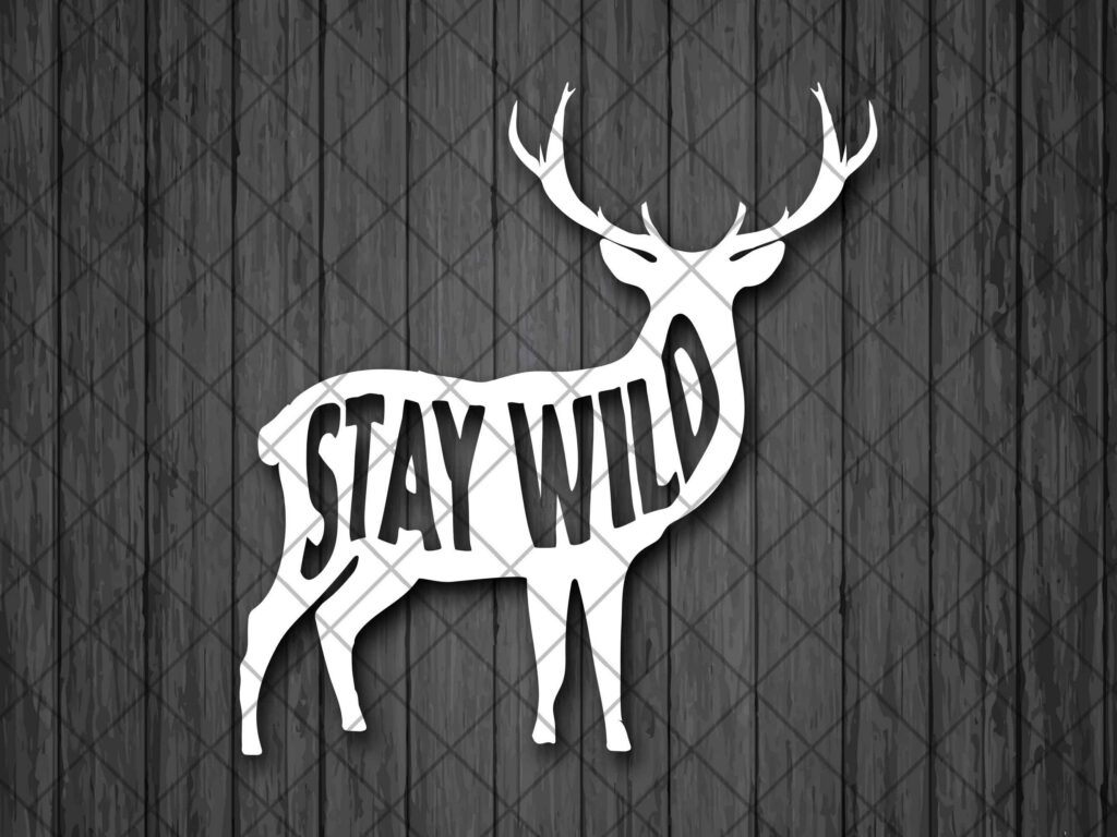 Stay Wild Deer Vinyl Decal Sticker, Adventure Decal, Laptop Stickers, Top Quality Decal For Offroad Vehicles – Custom Size and Color