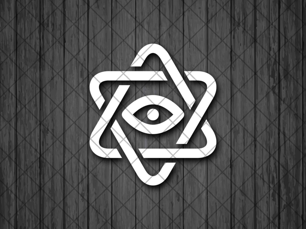 Eye of Providence Hexagram Vinyl Decal Sticker, Eye of Providence Car Decal, Truck Sticker, Car Window Decal, Wall Decal