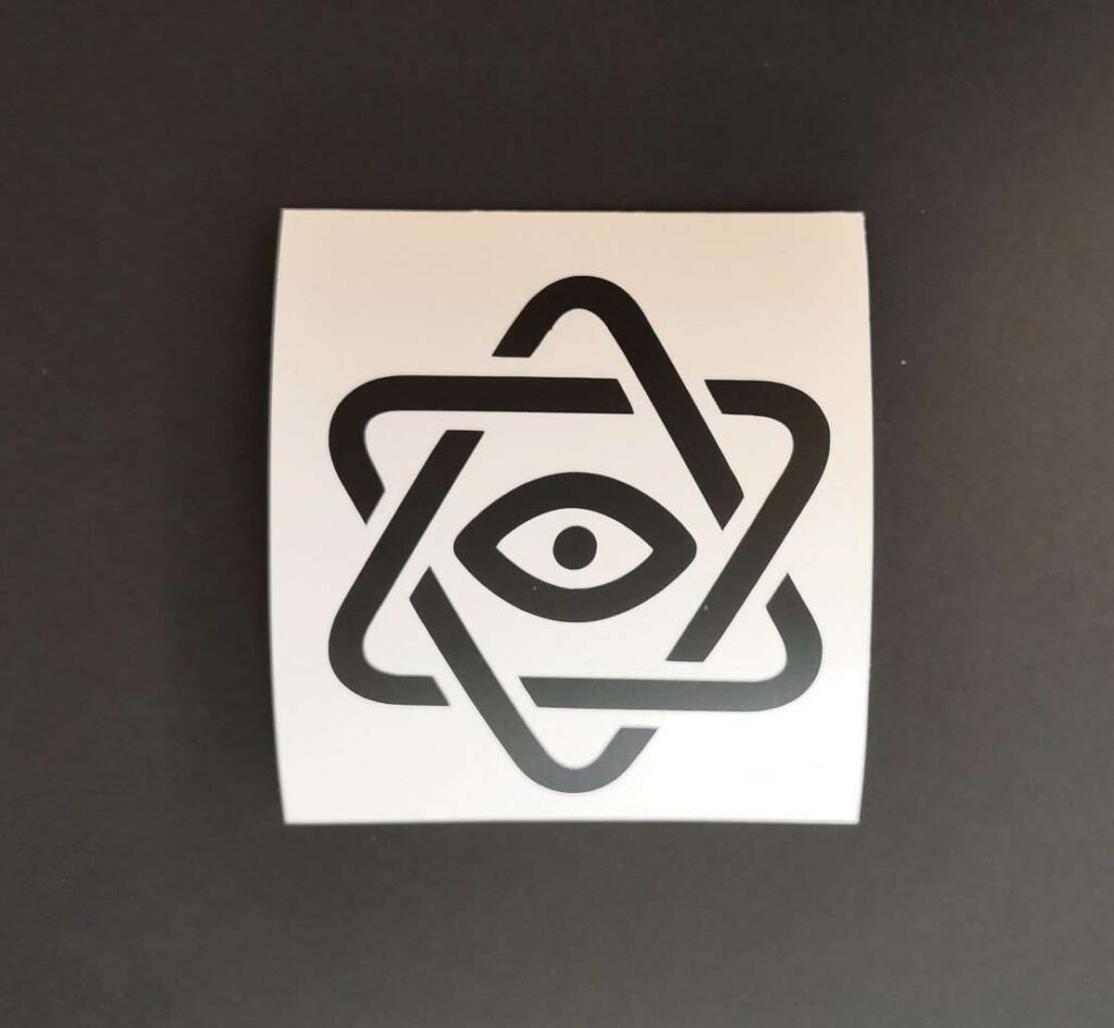 Eye of Providence Hexagram Vinyl Decal Sticker, Eye of Providence Car Decal, Truck Sticker, Car Window Decal, Wall Decal