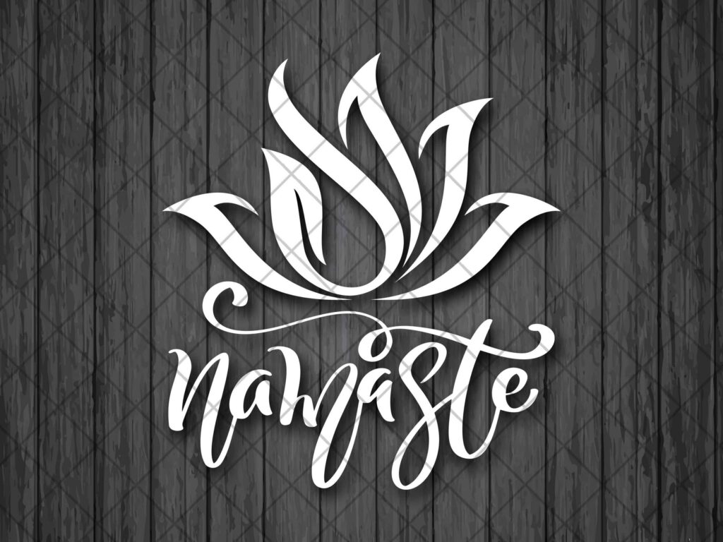 Lotus Flower Namaste Vinyl Decal Sticker, Lotus Flower Wall Art Decor Decal Vinyl Sticker Mural Home Decor, Lotus Flower Namaste Car Decal