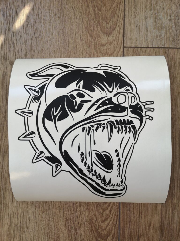Mad Dog Vinyl Decal Sticker, Pitbull Decal, Angry Bulldog Decal For 4×4 Vehicle, Laptop Stickers, Top Quality Decal For Offroad Vehicles