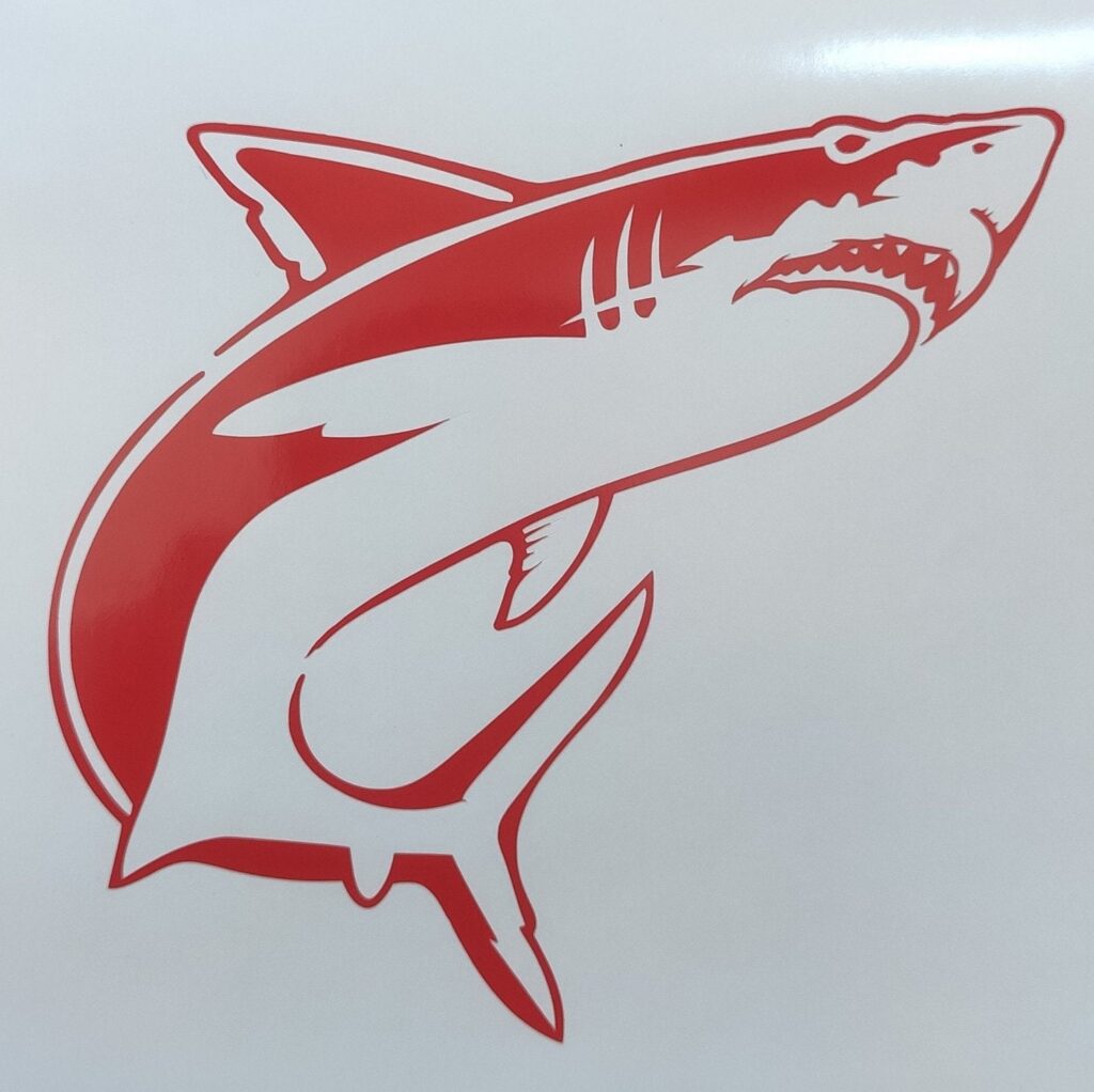 Shark Vinyl Decal Sticker Cars,  Fishing Decal, Shark Car Window decal, Laptops Decals, Shark Truck Decal – Custom Color and Size