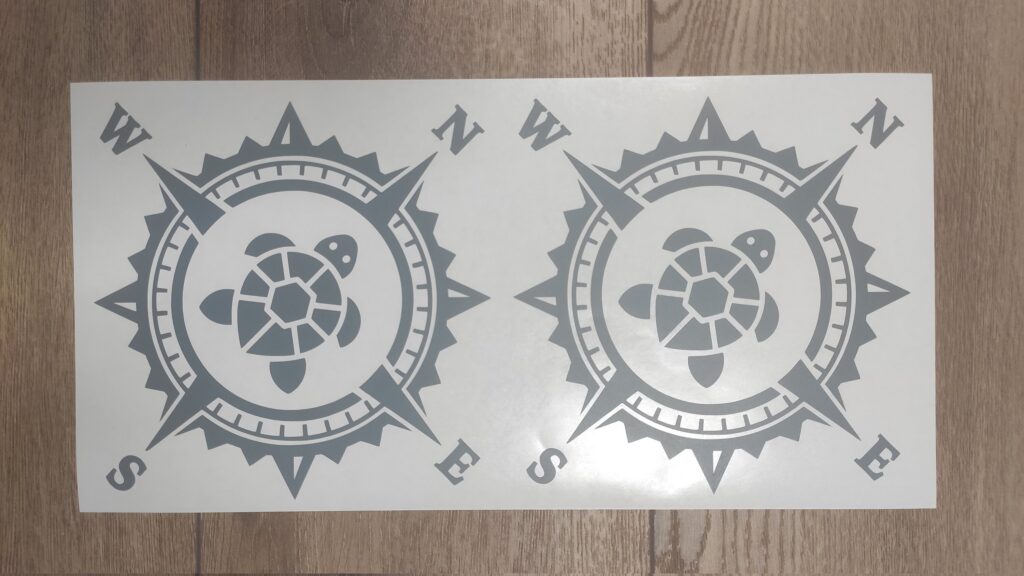 TURTLE Vinyl Decal Sticker, Nature Decal, Compass Rose Decal, Laptop Sticker, TURTLE Compass, Top Quality Decal For Offroad Vehicles