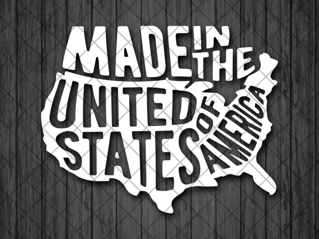 Made In The United States Vinyl Decal Sticker, Made In USA Map Vinyl Decal Sticker, Made In The USA Map Auto Vinyl Decal, USA Map Car Decals