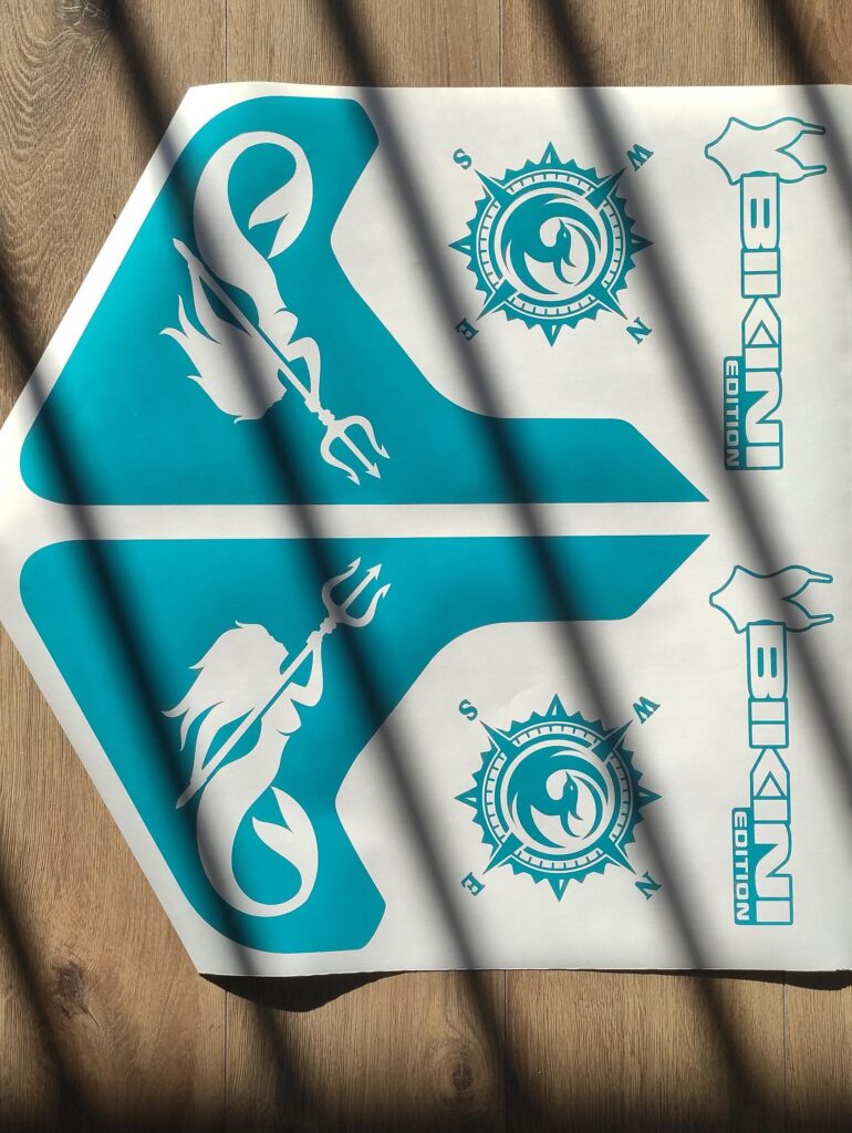 Mermaid Fender Vent Vinyl Decal Sticker, JL / JLU / JT Fender Vent Decal Set, Pair Decals