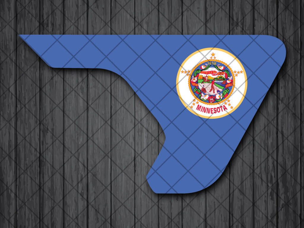 Minnesota State Fender Vent Vinyl Decal Sticker, JL / JLU / JT Fender Vent Decal Set, Minnesota Flag Printed Fender Pair Decals