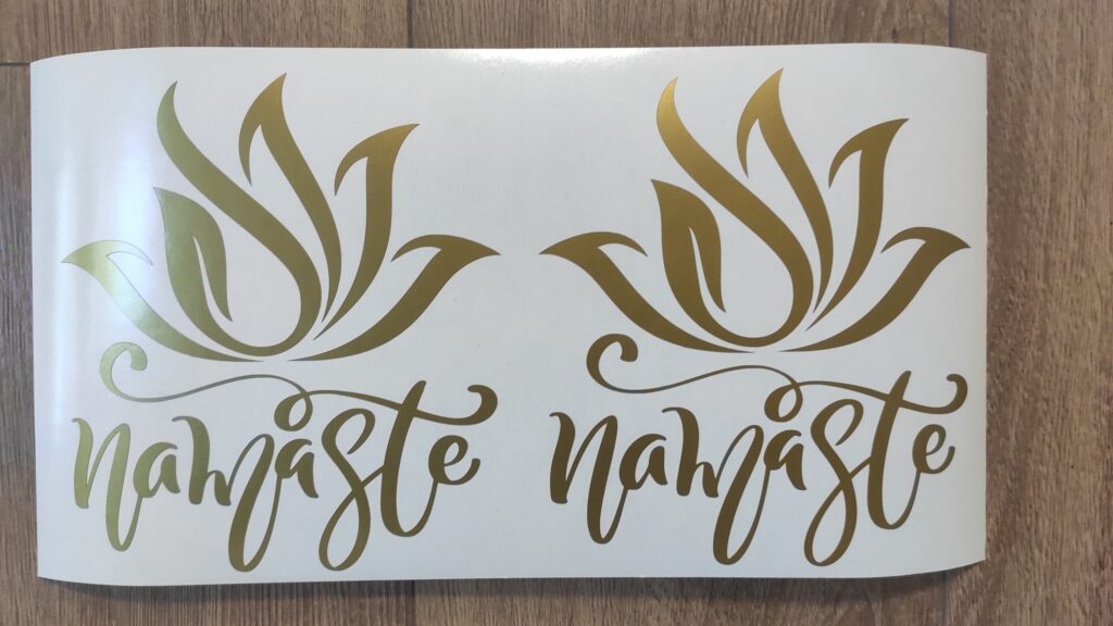 Lotus Flower Namaste Vinyl Decal Sticker, Lotus Flower Wall Art Decor Decal Vinyl Sticker Mural Home Decor, Lotus Flower Namaste Car Decal