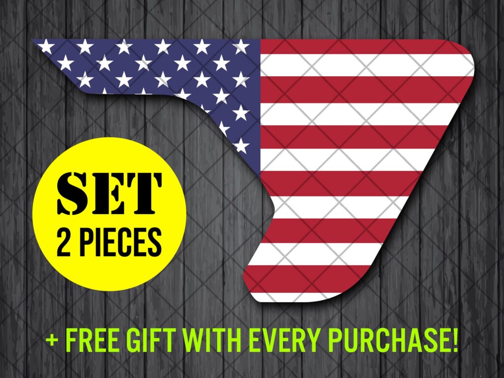 US FLAG Fender Vent Decal Stickers, United States Flag Colorful Fender Vent Decal Stickers, USA Fender Vent Decal, Vent Pair Decals
