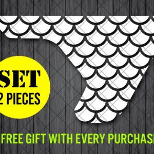 Fish Scales Fender Vent Vinyl Decal Sticker, JL / JLU / JT Fender Vent Decal Set, Pair Decals