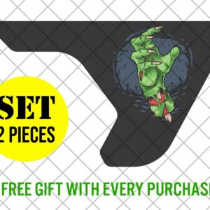 Zombie Hand Halloween Printed Fender Vent Vinyl Decal Sticke…
