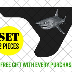 Colorful Printed Shark Fender Vent Vinyl Decal Sticker, JL /…