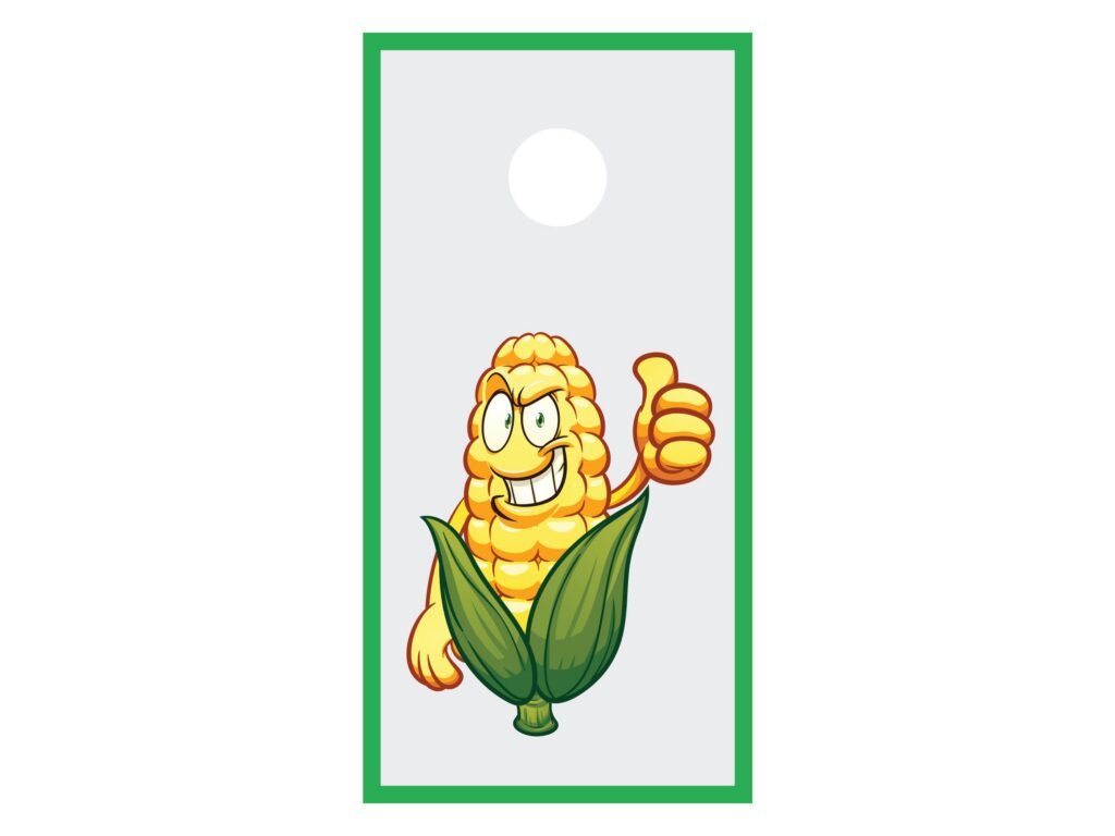 Corn Cob CORNHOLE WRAPS Printed Vinyl Decal Sticker, Corn Hole Sport Decal, Lawn Game Decal, Cornhole Corn-Cob Decal