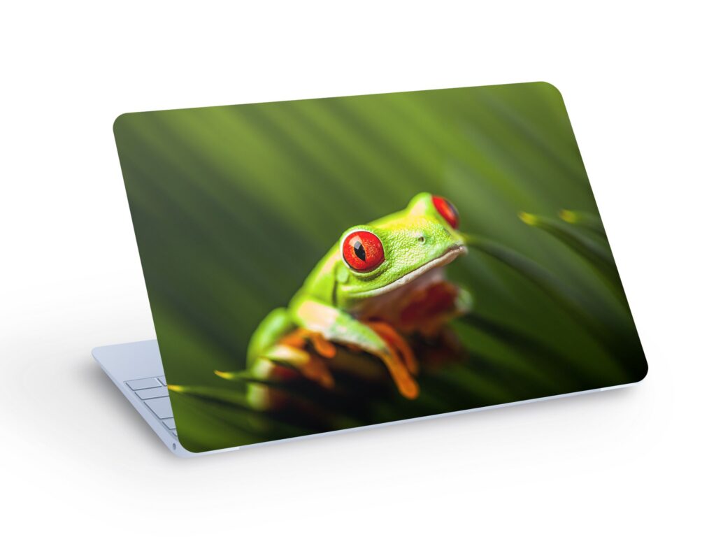 Red Eye FROG LAPTOP SKIN Decal Sticker, Frog Laptop Skin Decal – Custom Size