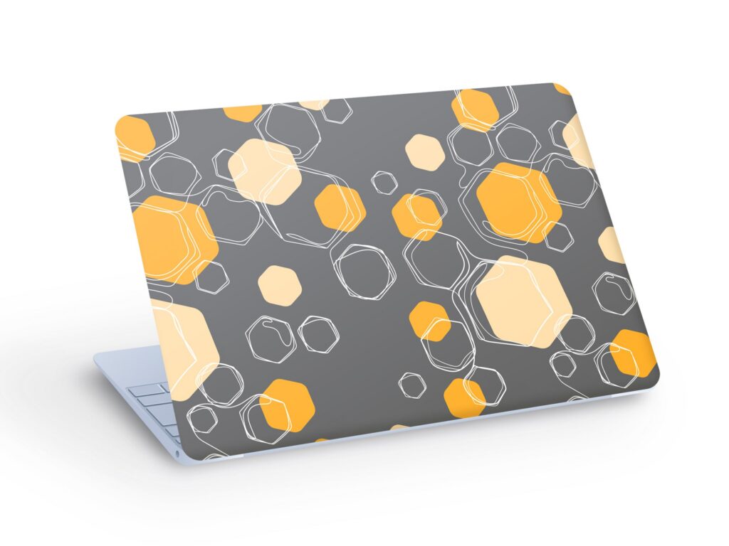 Honeycomb LAPTOP SKIN Decal Sticker, Hexagons Laptop Skin Decal – Custom Size