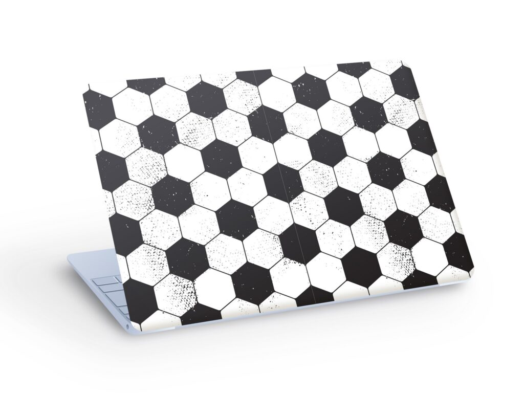 FOOTBALL LAPTOP SKIN Decal Sticker, Football Soccer Laptop Skin Decal – Custom Size