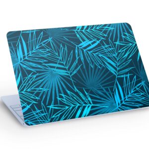 Blue Tropical LEAVES LAPTOP SKIN Decal Sticker, Tropical Pla…
