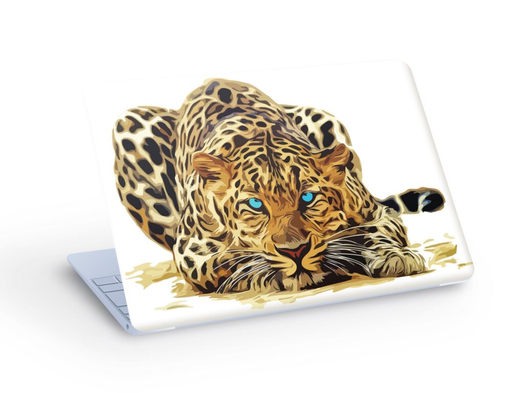 LEOPARD LAPTOP SKIN Decal Sticker, Leopard Laptop Skin Decal – Custom Size