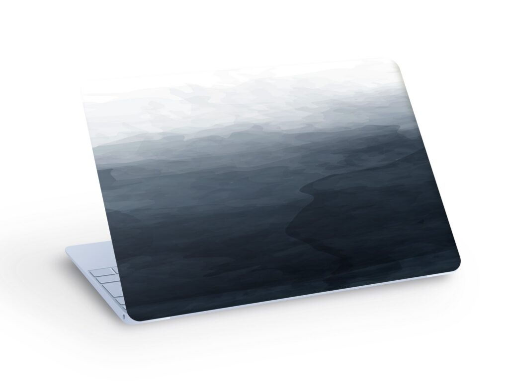 Dark Watercolor LAPTOP SKIN Decal Sticker, Dark Watercolor Laptop Skin Decal – Custom Size