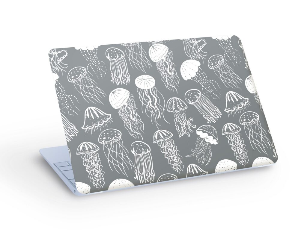 JELLYFISH LAPTOP SKIN Decal Sticker, Jellyfish Laptop Skin Decal – Custom Size
