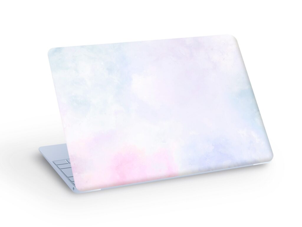 Watercolor LAPTOP SKIN Decal Sticker, Purple Sky Laptop Skin Decal – Custom Size