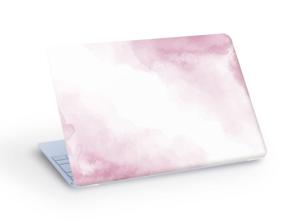 Watercolor LAPTOP SKIN Decal Sticker, Pink Watercolor Laptop Skin Decal – Custom Size