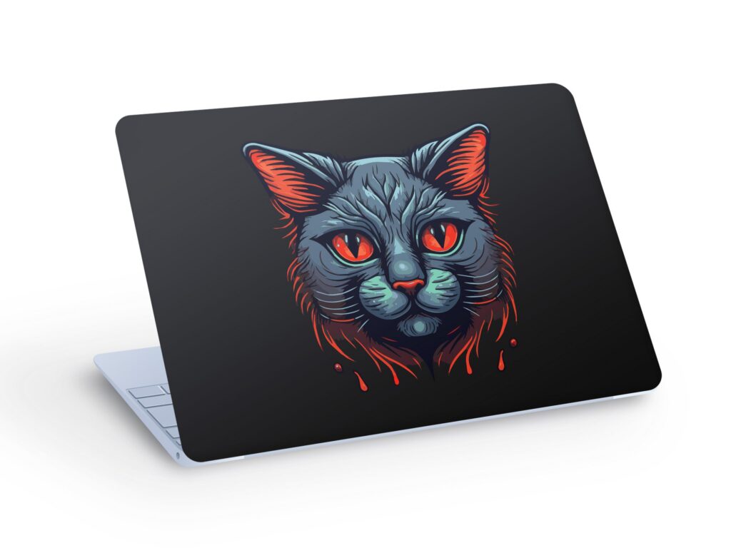 Cat Laptop Skin Decal Sticker | Custom Size - JuliDecals.com