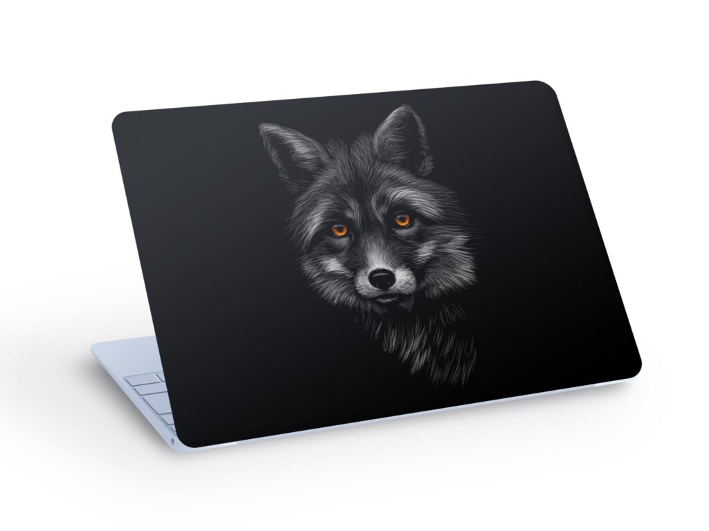 FOX LAPTOP SKIN Decal Sticker, Fox Laptop Skin Decal – Custom Size