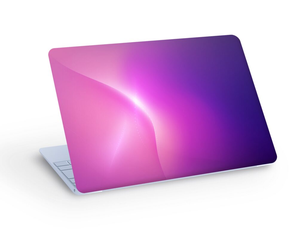 ABSTRACT Pink Purple LAPTOP SKIN Decal Sticker, Colorful Abstract Laptop Skin Decal – Custom Size