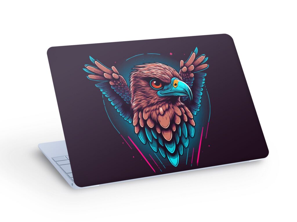 Cool EAGLE LAPTOP SKIN Decal Sticker, Colorful Eagle Laptop Skin Decal – Custom Size