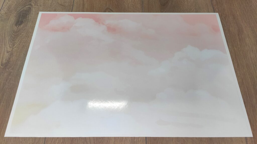 Watercolor Pink SKY LAPTOP SKIN Decal Sticker, Pink Sunset Sky Laptop Skin Decal – Custom Size