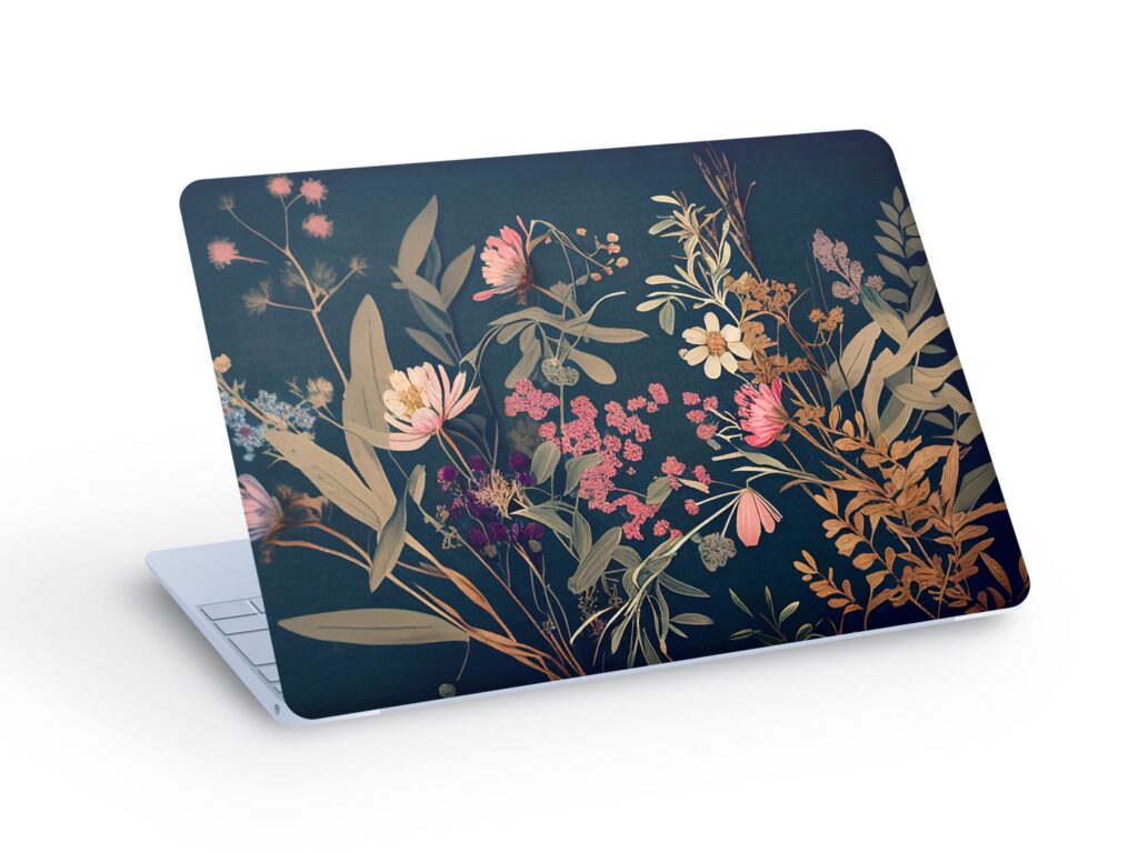 Natural Wild Flowers Laptop Skin, Macbook Skin, Laptop Skin Decal Sticker  – Custom Size