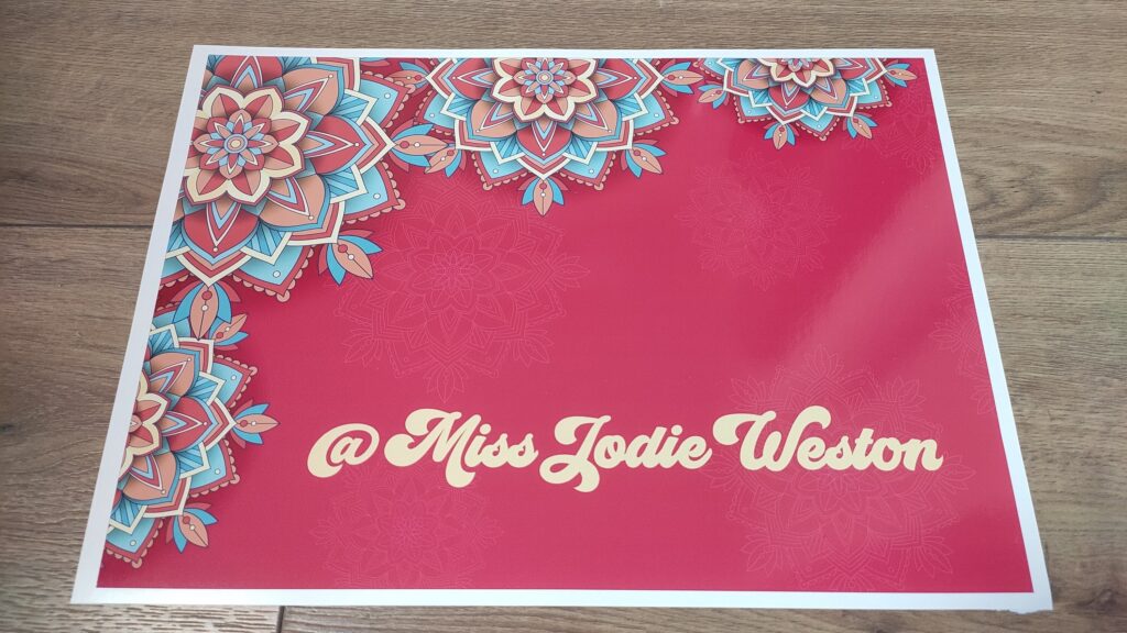 Custom Name MANDALA LAPTOP SKIN Decal Sticker, Mandala Flower Custom Text Laptop Skin Decal – Custom Size