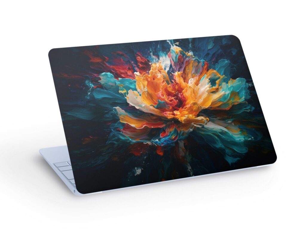Colorful Explosion LAPTOP SKIN Decal Sticker, Multi Colored Explosion Laptop Skin Decal – Custom Size
