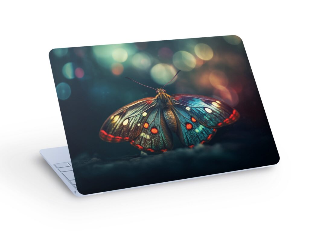 Beautiful BUTTERFLY LAPTOP SKIN Decal Sticker, Butterfly Laptop Skin Decal – Custom Size