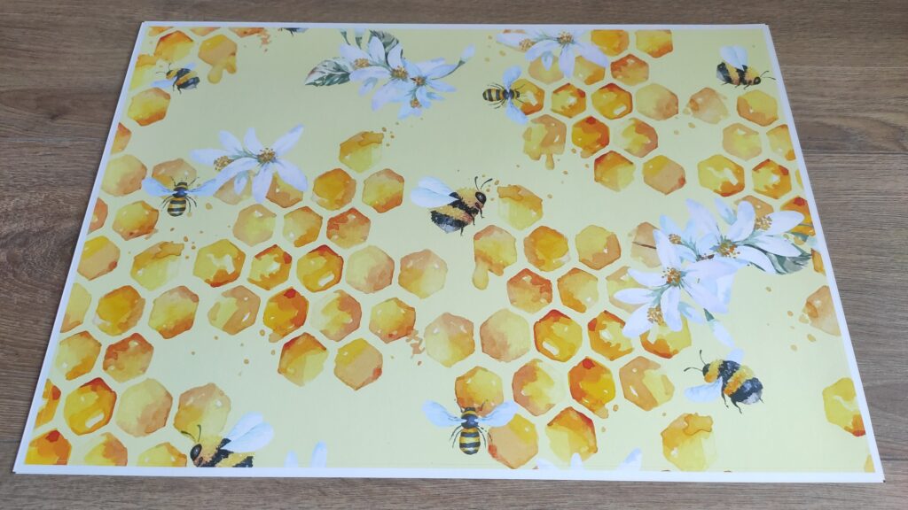 Bees & Honeycomb LAPTOP SKIN Decal Sticker, Laptop Skin Decal – Custom Size