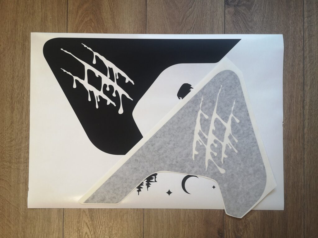 Claw Scratches With Blood Drops Fender Vent Vinyl Decal Sticker, JL / JLU / JT Fender Vent Decal Set, Pair Decals