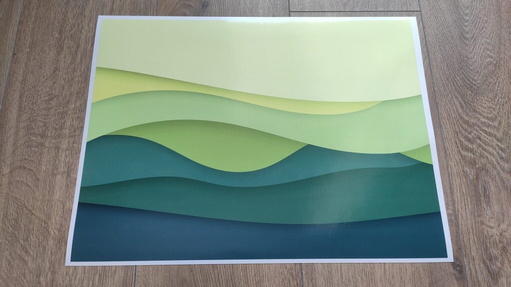 Green Wavy LAPTOP SKIN Decal Sticker, Abstract Green Waves Laptop Skin Decal – Custom Size