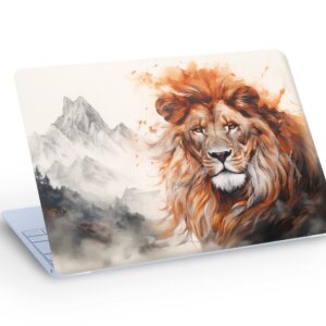 LION LAPTOP SKIN Decal Sticker, Wild Lion Mountain Macbook L…