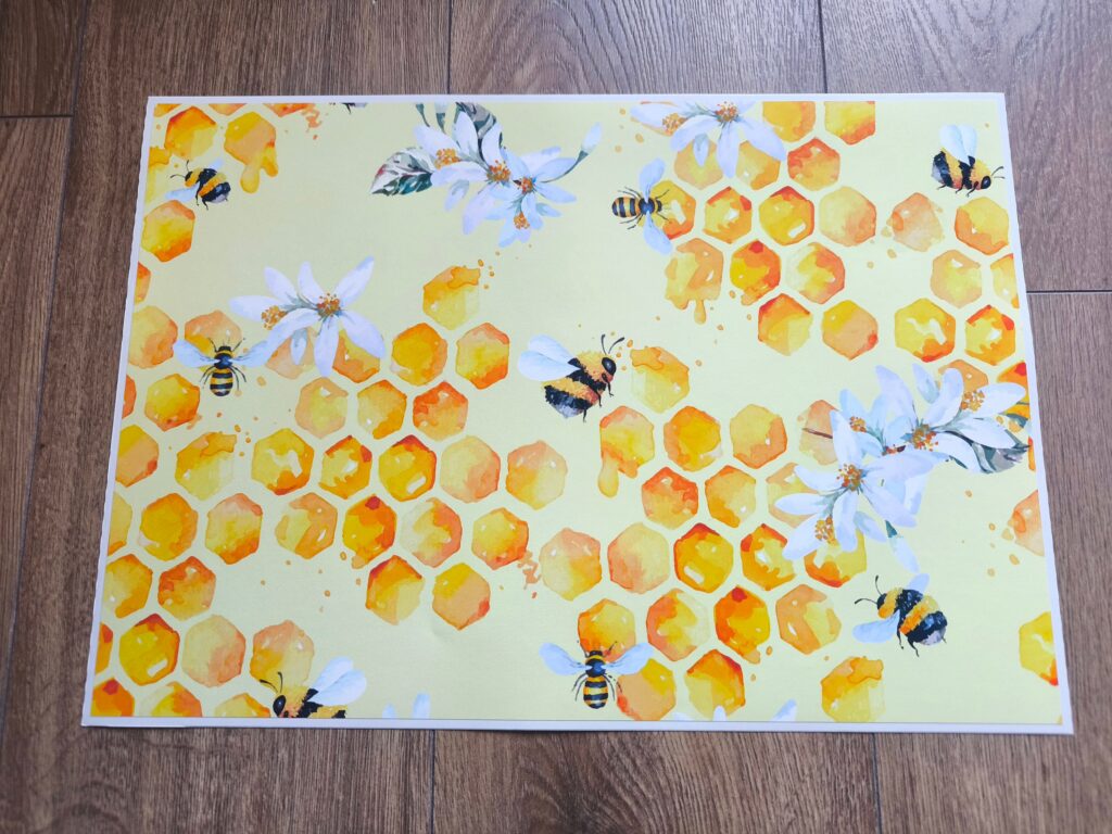 Bees & Honeycomb LAPTOP SKIN Decal Sticker, Laptop Skin Decal – Custom Size