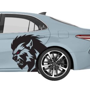 SET RACING WEREWOLF Vinyl Decal Stickers, Werewolf Car Decal…