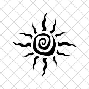Tribal SUN Vinyl Decal Sticker, Nature Car Decal, SUN Car De…