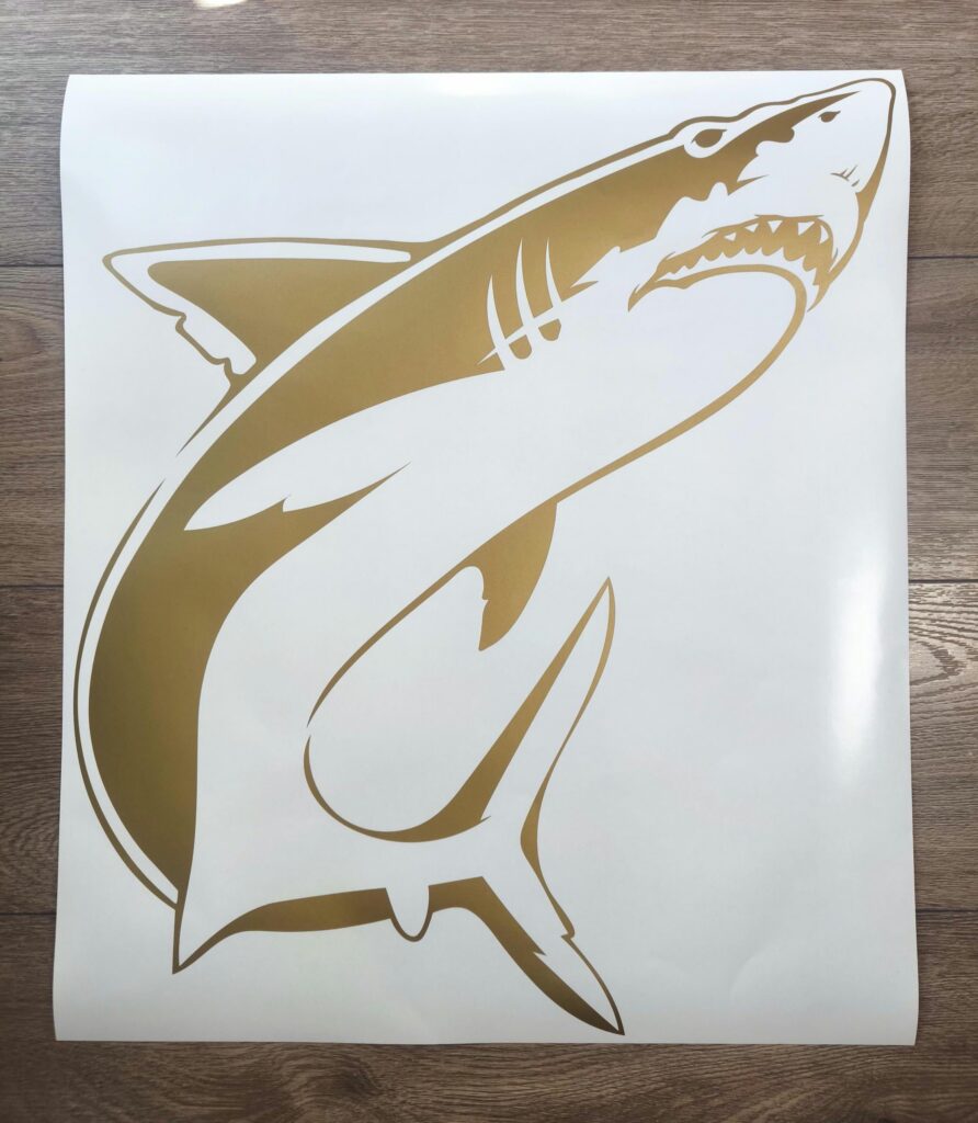 Shark Vinyl Decal Sticker Cars,  Fishing Decal, Shark Car Window decal, Laptops Decals, Shark Truck Decal – Custom Color and Size