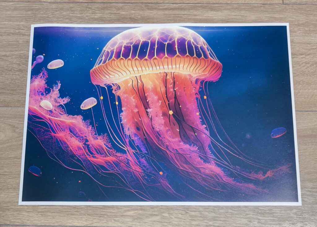 Beautiful Unique JELLYFISH LAPTOP SKIN Decal Sticker, Abstract Jellyfish Laptop Skin Decal – Custom Size